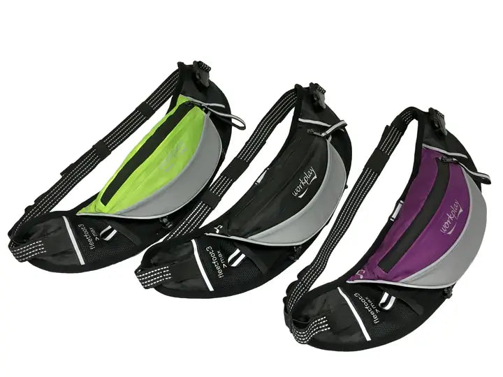 Women's Award Winning Running Belt Bum Bag with Security and Safety Features