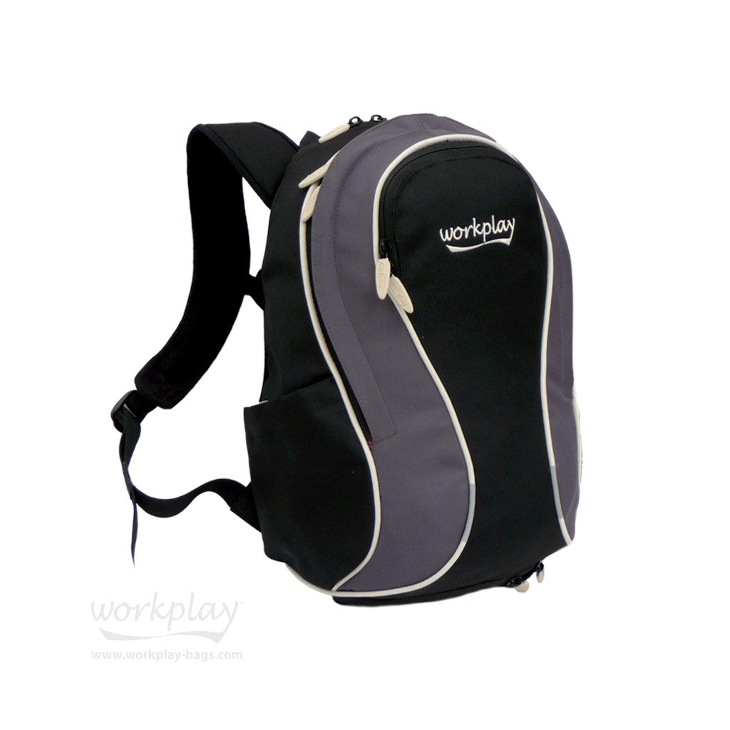 Gym backpack with top shoe compartment