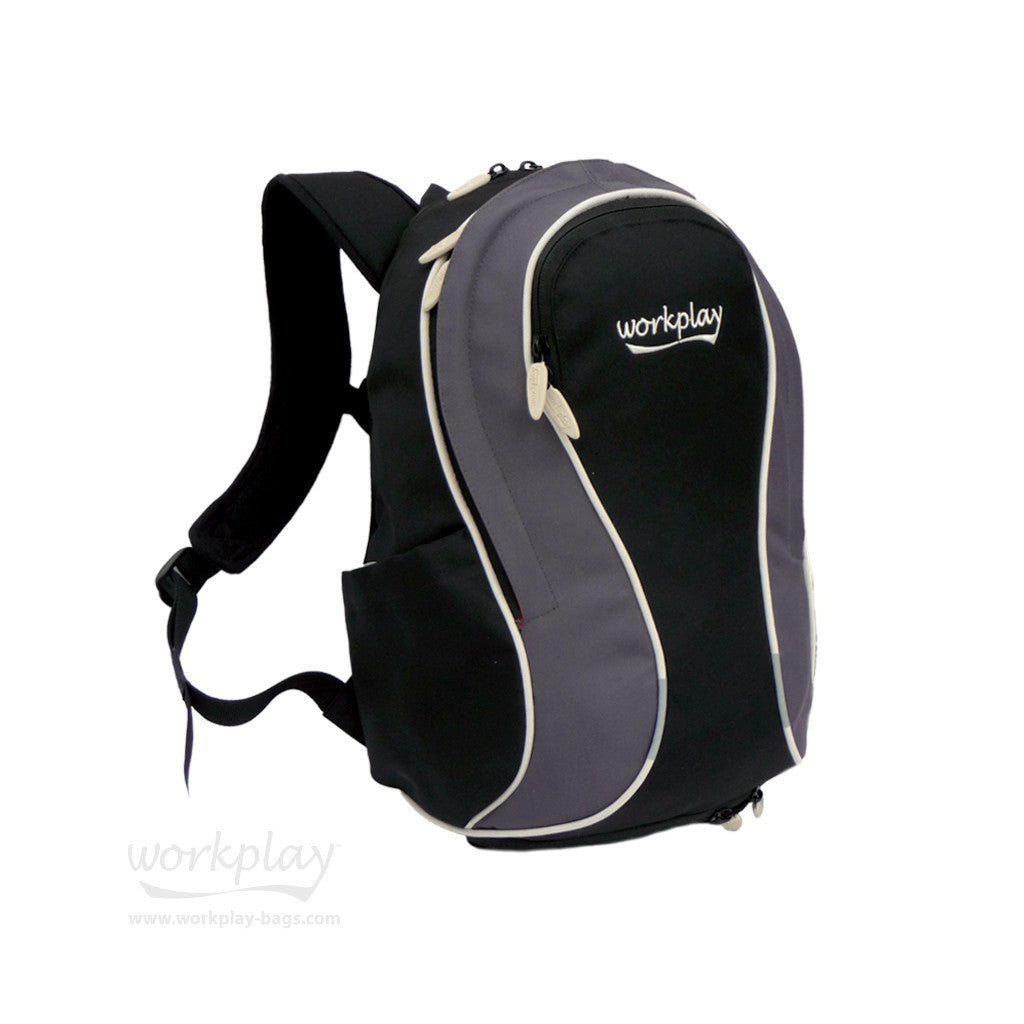 Gym backpack with shoe compartment and toiletries bag
