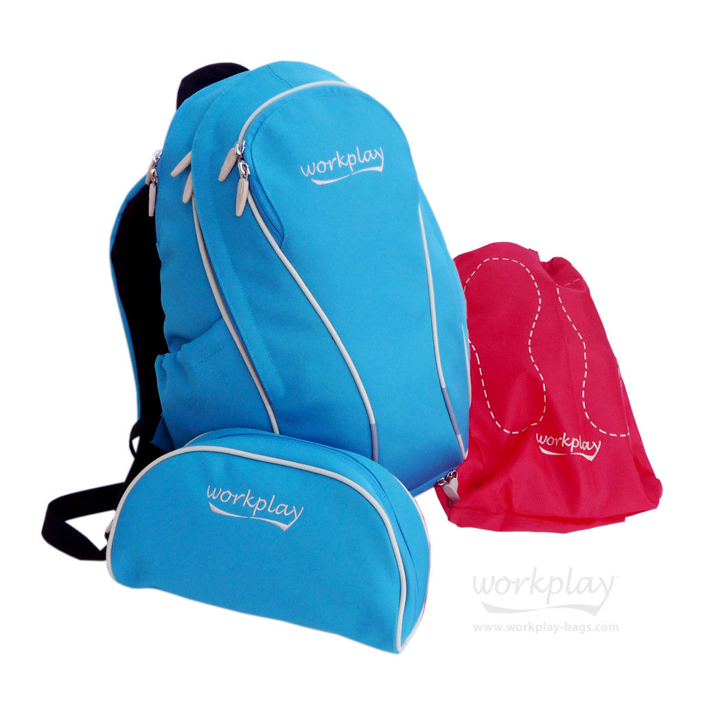 Backpack with top shoe compartment womens